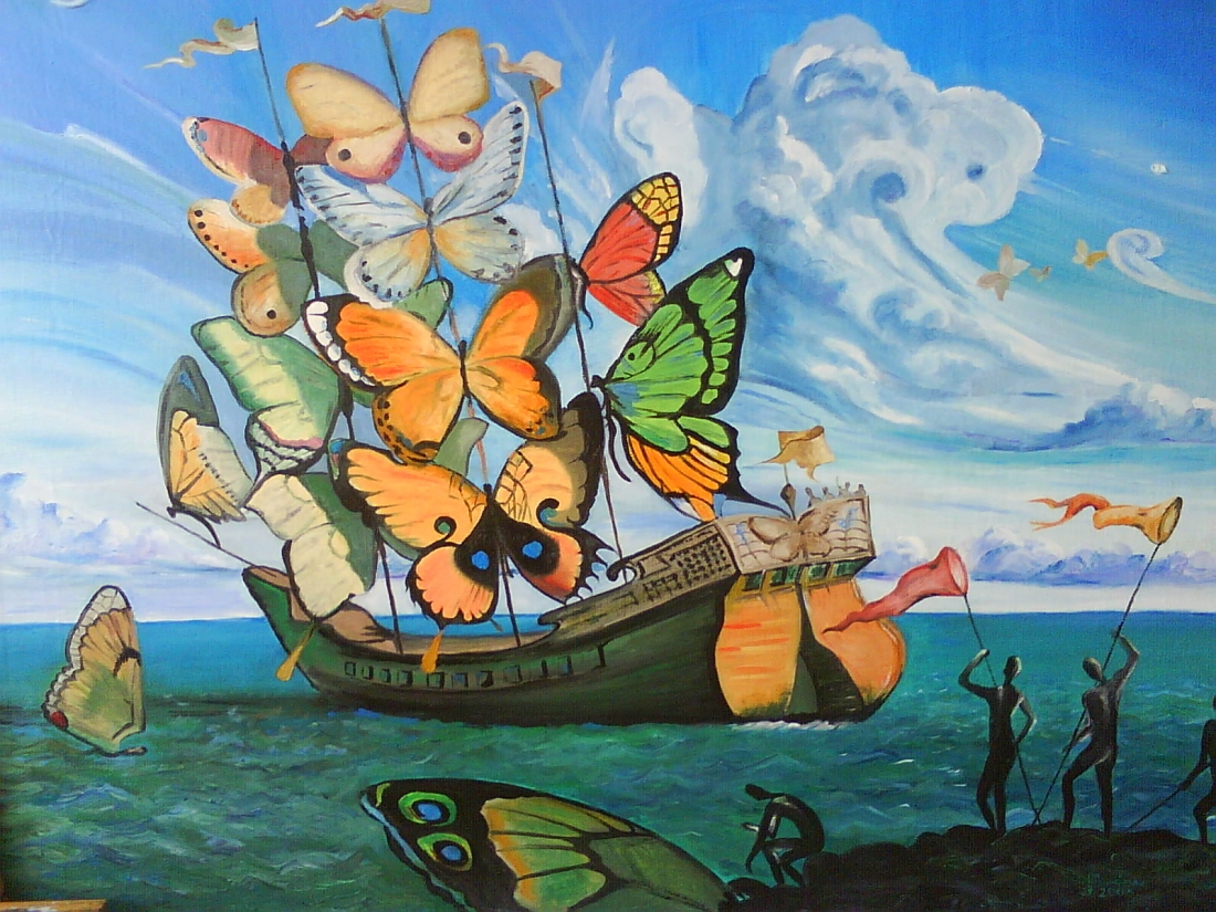 ΣΑλβαδόρ Νταλί : Πλοίο με πεταλούδες ναύτες (1937)