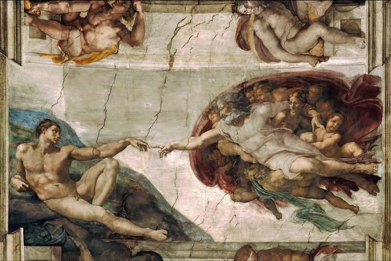 Μιχαήλ Άγγελος : Η δημιουργία του Αδάμ (1508-1512)